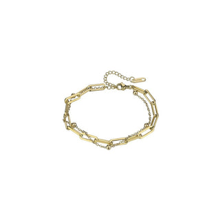 Marc Malone Pulsera Holly Gold Mcb24021G Pulsera De Doble Cadena 