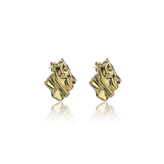 Marc Malone Pendientes de moda de acero chapado en oro Mce24015G 