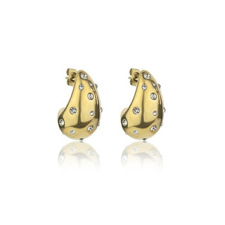 Marc Malone Pendientes de gota chapados en oro Adley Gold Mce24045G 
