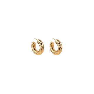 Marc Malone Modernos pendientes de aro chapados en oro Celeste Gold Mce250192G 