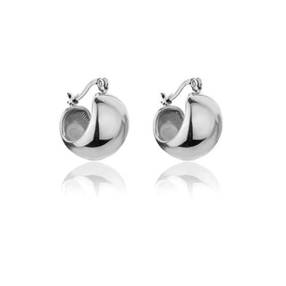 Marc Malone Pendientes de acero macizo Sabrina Silver Earrings Mce23157S 