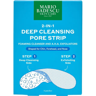 Mario Badescu Tiras para la limpieza profunda de los poros 2 en 1, 6 piezas 