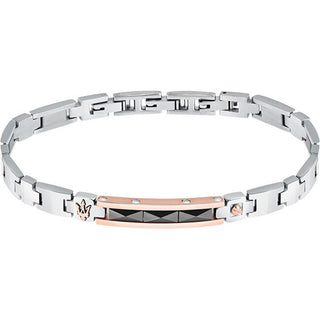Maserati Elegante Pulsera de Hombre de Acero y Cerámica Jm423Atz32 