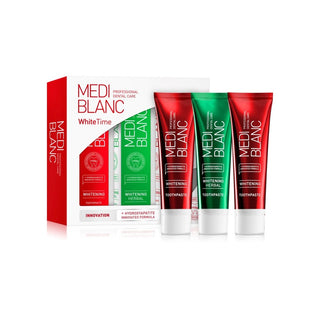 Mediblanc Set de Pasta Blanqueadora para Dientes Whitetime 