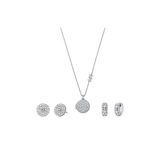 Michael Kors Set de Joyas de Lujo en Plata Mkc1700Set (Collar, 2 Pendientes) 