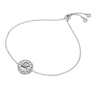 Michael Kors Pulsera de moda de plata con circonitas cúbicas Kors Mk Mkc1828040 
