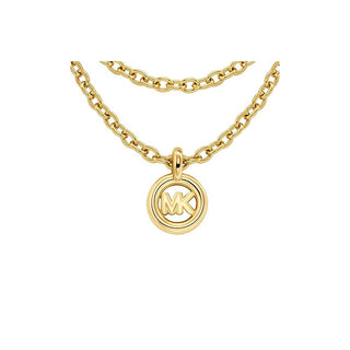 Michael Kors Kors Mk Mkj8500710 Cadena Larga Chapada en Oro 