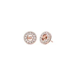 Michael Kors Pendientes brillantes chapados en oro con circonitas cúbicas Mkc1827791 
