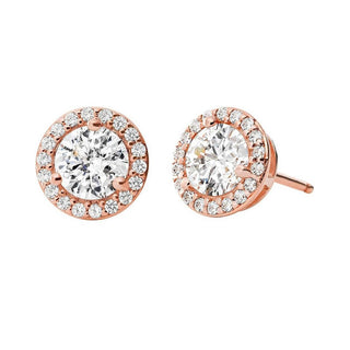Michael Kors Pendientes brillantes en bronce realizados en plata con circonitas Mkc1035An791 