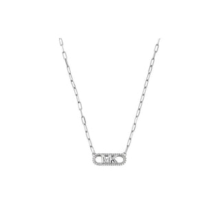 Michael Kors Fascinante collar de plata con circonitas cúbicas Mkc1655Cz040 