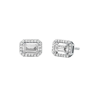 Michael Kors Pendientes de plata brillante con circonitas Brilliance Mkc1724Cz040 
