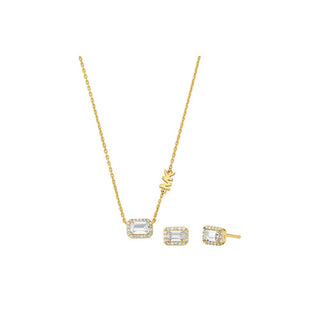 Michael Kors Set de joyas en plata chapada en oro Mkc1759Czset (Collar, Pendientes) 