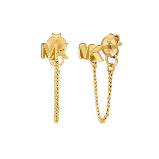 Michael Kors Pendientes colgantes chapados en oro Premium Mkc1782710 