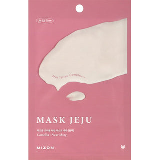 Mizon Camellia Jeju Mask 23 g — Maschera in Tessuto Nutriente