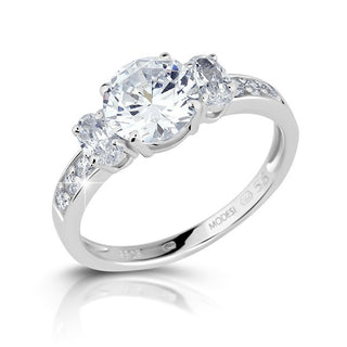 Modesi Elegante Engagement Ring Ja17250Cz - Size: 57 Mm 