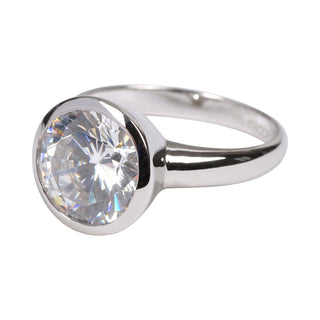 Modesi Anillo De Plata Encantador Qjry4034L - Circunferencia: 57 Mm 