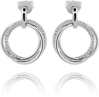 Modesi Pendientes de plata con circonitas cúbicas M23042 