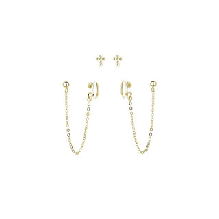 Moiss Set Di Orecchini In Argento Placcato Oro E0004300 — Orecchini