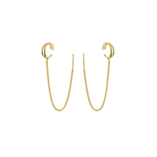 Moiss Orecchini A Catena In Argento Placcato Oro E0004291 — Orecchini