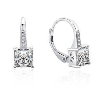 Moiss Pendientes Originales De Plata Con Circonitas Transparentes E0000665 