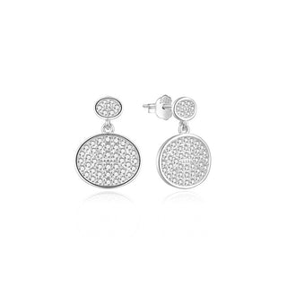 Moiss Pendientes Modernos De Plata Con Circonitas Cúbicas E0002555 