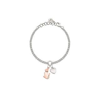 Morellato Bracciale Bicolore Gatto Cuore Mascotte Savl11 — Bracciale