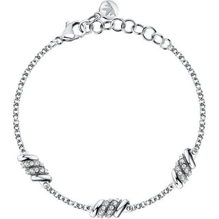 Morellato Bracciale Acciaio Con Cristalli Torchon Sawz06 — Bracciale
