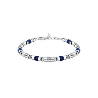 Morellato Bracciale Pietre Acciaio Lapislazzuli Uomo — Bracciale