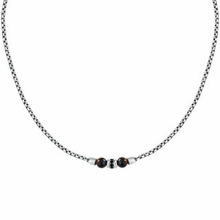 Morellato Collana Acciaio Occhio Tigre Pietre S1744 — Collana