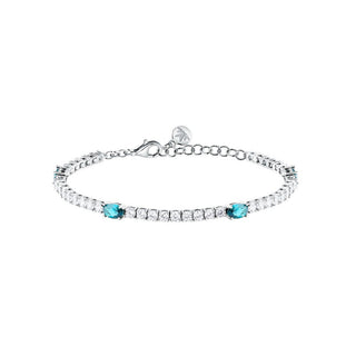 Morellato Bracciale Tennis Zirconi Azzurri Tesori Saiw269 — Bracciale
