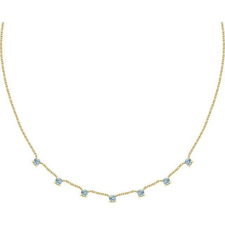 Morellato Collana Tesori Blu Oro Zirconi Cubici — Collana
