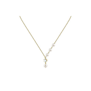 Morellato Collana Perla Argento Perle Vere Zirconi — Collana