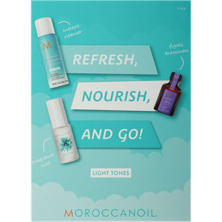 Moroccanoil Refreshing, Nourishing, and Go Gift Set - Light Tones 