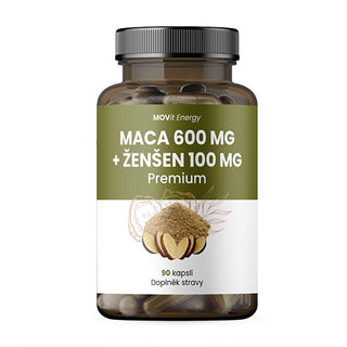 Movit Energy Maca 600 Mg + Ginseng 100 Mg, 90 Cápsulas 