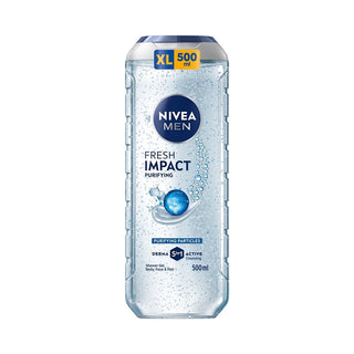Nivea Men Pure Impact Energizing Shower Gel (Brusegelé) - Volumen: 500 Ml 