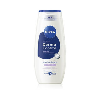 Nivea Shower Gel til sensitiv hud Derma Control Restore (Care Shower) - Volumen: 250 Ml 