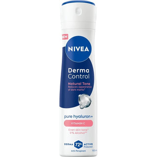 Nivea Derma Antiperspirant Spray Control Natural Tone (Antiperspirant) 150 Ml 