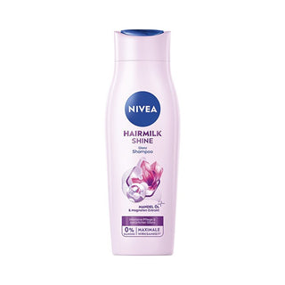 Nivea Nærende shampoo med mælke- og silkeproteiner til træt og glansløst hår Hairmilk Shine (Nærende shampoo) - Volume: 400 Ml 