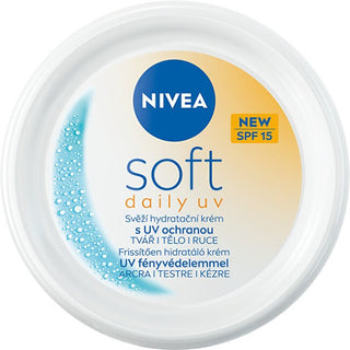 Nivea Fugtighedscreme med UV-beskyttelse SPF 15 Soft (Daglig UV-creme) 100 Ml 