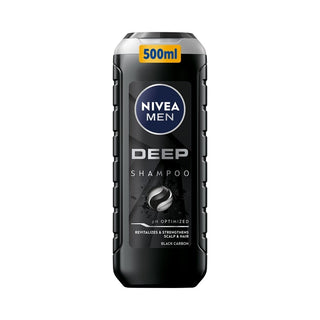 Nivea Revitaliserende Shampoo til Fedtet Hår og Hovedbund til Mænd (Deep Shampoo) - Volumen: 500 Ml 
