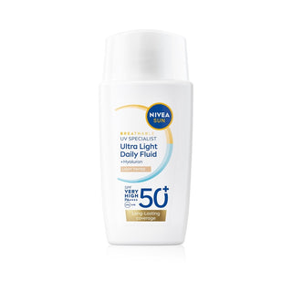 Nivea Ultra Let Farvet Fluid SPF 50+ Sun (Fluido Colorato Ultra Leggero) 40 Ml - Nuance: Lys 