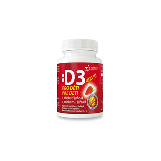 Nutricius Vitamin D3 Für Kinder 400 Ui - Strawberry 30 Tabletten 