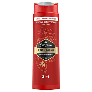 Old Spice Epic Legend Shower Gel (Körper-Haar-Gesichtsreiniger) - Volumen: 400 Ml 