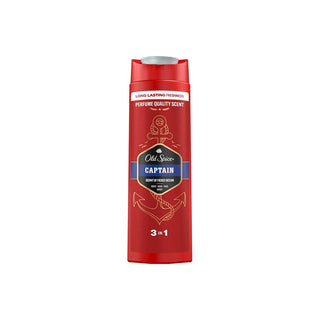 Old Spice 3-i-1 Shower Gel Captain (Shower Gel + Shampoo) - Volumen: 400 Ml 