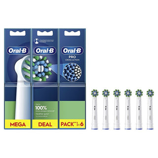 Oral B Testine Di Ricambio Cross Action White Eb50 6 pezzi — Testine per spazzolino