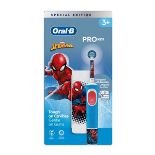Oral B Cepillo de dientes eléctrico Vitality Pro Kids Spiderman con estuche de viaje 