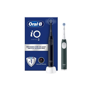 Oral B Cepillo de Dientes Eléctrico Io2 Series Duo Pack Night Black/Forest Green 2 Pezzi 
