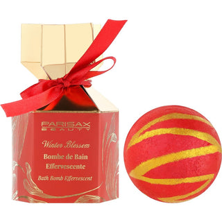 Parisax Bomba da Bagno Frizzante Vaniglia e Fragole Congelate 80 g — Bomba da Bagno