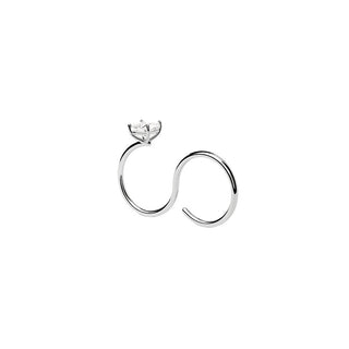 Pdpaola Anello Doppio In Argento Con Zircone Sofia An02-A27 Circuito 54 mm — Anello