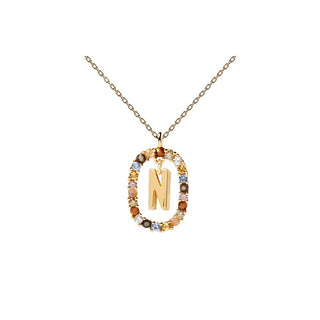 PdPaola Bellissima Collana Placcata Oro Lettera N Co01-273-U — Collana